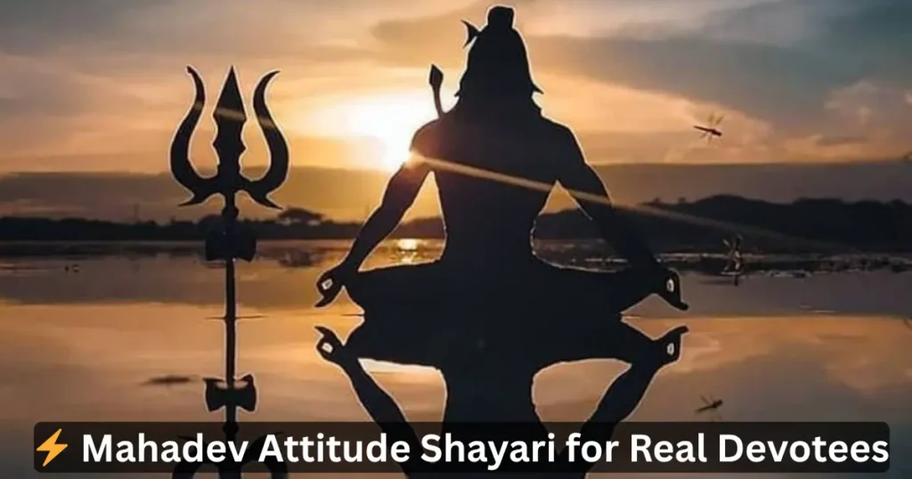 attitude mahadev shayari