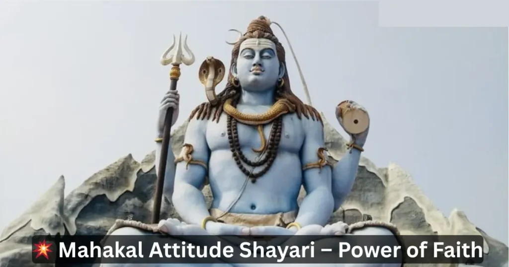 attitude mahadev shayari