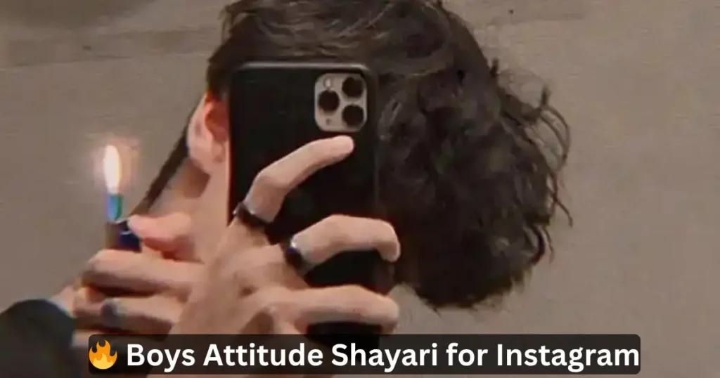 instagram post shayari attitude