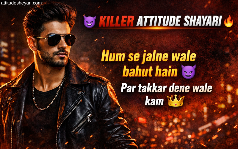 attitude shayari for boys